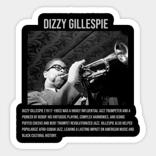 Dizzy Gillespie Musician Sticker
